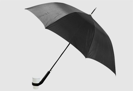 Бизнес идея: зонтик с держателем для кофе